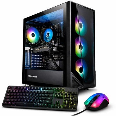 iBuyPower Gaming  ARGB PC Desktop Computer i7  16GB RAM 512GB SSD 2GB GPU WIN10