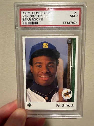 1989 Upper Deck - Star Rookie Ken Griffey Jr #1 - PSA 7