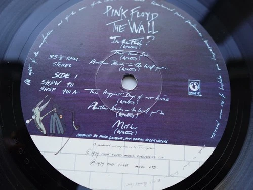 Pink Floyd THE WALL  1979 UK Double LP 1st A-2U/B-2U/C-3U/D-3U NEAR MINT HEAR