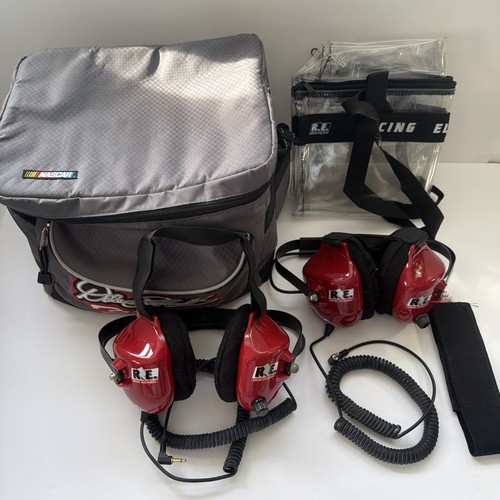 Racing Electronics Headsets Headphone Volume Control Pair W/ Bag Nascar ...