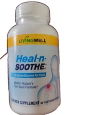 LivingWell Nutraceuticals Heal-N-Soothe Systemic- Enzyme Formula 90 CAPS