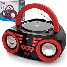 CD Player Portable Home 50W Max Power, Bluetooth USB AUX AM/FM Radio