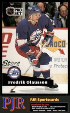 Fredrik Olausson 1991-92 Pro Set French #264 Winnipeg Jets