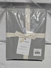 The Citizenry Stonewashed Organic Cotton Percale Sheet, Full, Seaglass