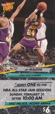 1992-93 Jeff Malone Fleer Ultra NBA Jam Session UNUSED TICKET - Utah Jazz A