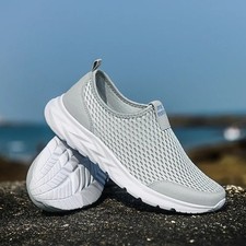 Mens Slip On Shoes Casual Athletic Running Gym Walking Tennis Sneakers