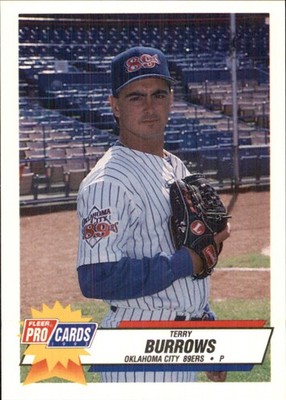 Terry Burrows 1993 Fleer ProCards #1620 RC Oklahoma City 89ers *AutographDen*
