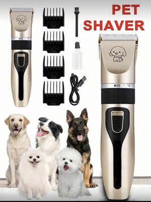 USB Rechargeable Dog Hair Trimmer Cordless Pet Grooming Clipper for Dogs & Cats