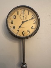 Vintage Elgin Automobile 8 Day Clock - Working