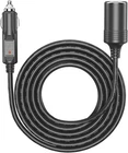 16.4ft 12V/24V Vehicle Cigarette Lighter Extension Cord – 10A 120W Inline Socket