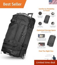Water-Repellent 30-Inch Rolling Duffle - Perfect for All Travel Adventures