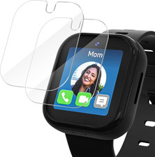 2 Pack Screen Protector for Syncup Kids Watch 2, Waterproof HD Clear Tempered Gl