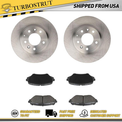 Front OE Brake Rotors Brake Pad For 2006-2015 Mazda MX-5 Miata Lifetime Warranty