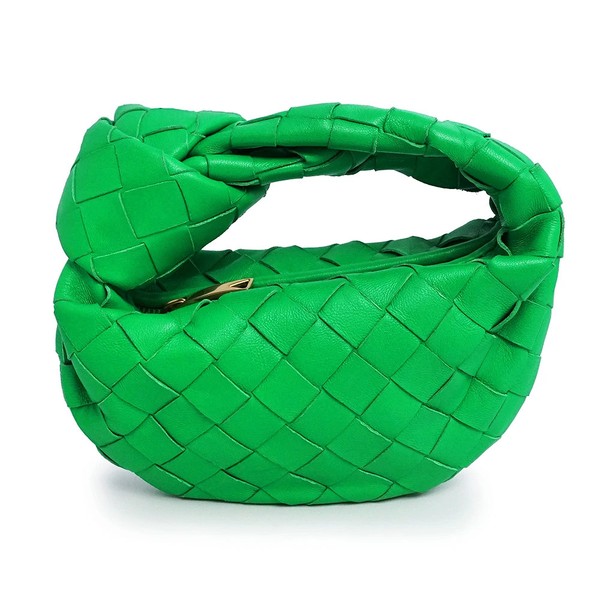 BOTTEGA VENETA 730828 Jodie Intrecciato Lambskin Parakeet Green #1075