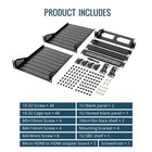 Tecmojo 12U Network Rack, 10 inch Mini Server Rack with 12U/10in/Black — photo 2