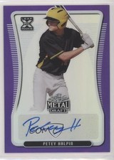 2020 Leaf Metal Draft Purple Rainbow 6/25 Petey Halpin #BA-PH1 Auto 7ba