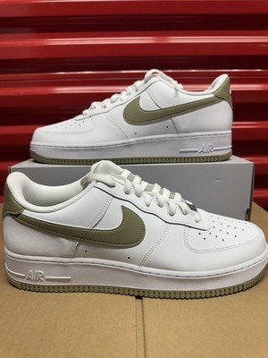 Men s Size 13 - Nike Air Force 1 '07 White Neutral Olive FJ4146-110