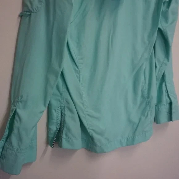 Blue cloud veil half button pullover windbreaker … - image 8