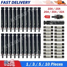 1~10PCS Solar Fuse PV Connectors in-line Waterproof Fuse Holder 10/15/20/30/32A