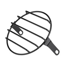 Motorcycle Headlight Grill 65in Side Mount Round Cover Direct Fit for Black