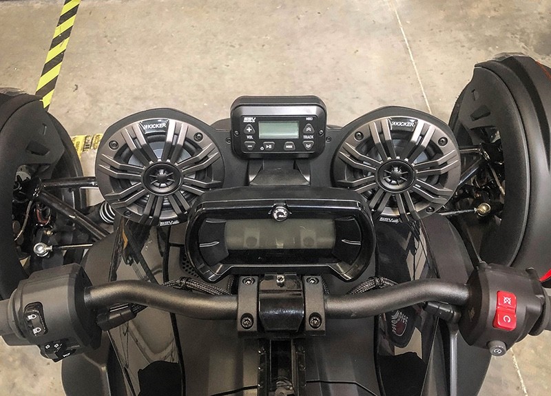 SSV Works RKR-2K Front Fairing 4" Speakers+Bluetooth Receiver For CAN-AM RYKER