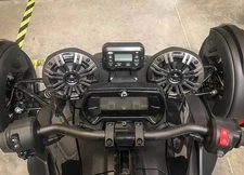 SSV Works RKR-2K Front Fairing 4" Speakers+Bluetooth Receiver For CAN-AM RYKER