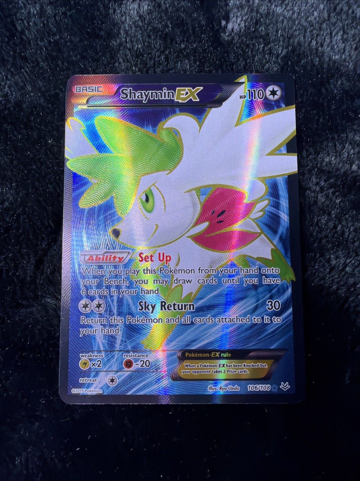 Pokémon TCG Shaymin EX Roaring Skies 106 Ultra Rare Full Art