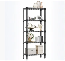 3/4/5 Tier Metal Wire Rack Free Standing Shelving Adjustable Heavy Duty Storage