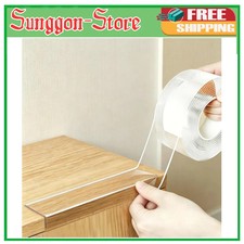 Clear Edge Protector Strip 20ft Baby Proofing Soft Furniture Guard Self Adhesive