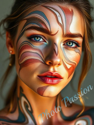 Foto A4 Portrait Frau Beauty Kunstportrait Poster Kunstdruck (4178)