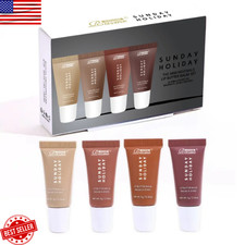 4PCS Lip Gloss Set Moisturizing Natural Shine Long Lasting Portable Makeup