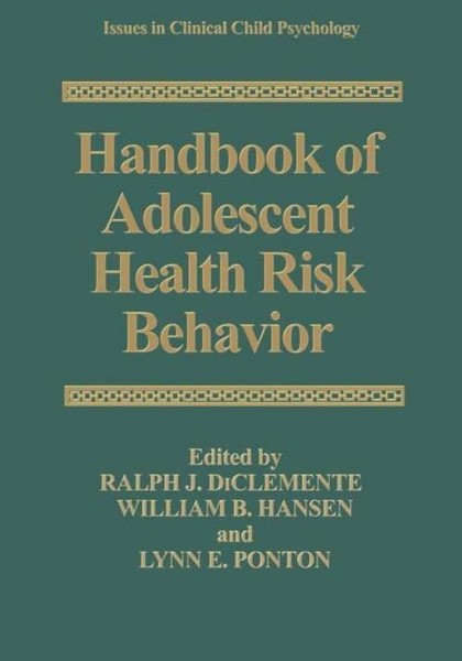 Handbook Of Adolescent Health Risk Behavior Ralph J. Diclemente-image