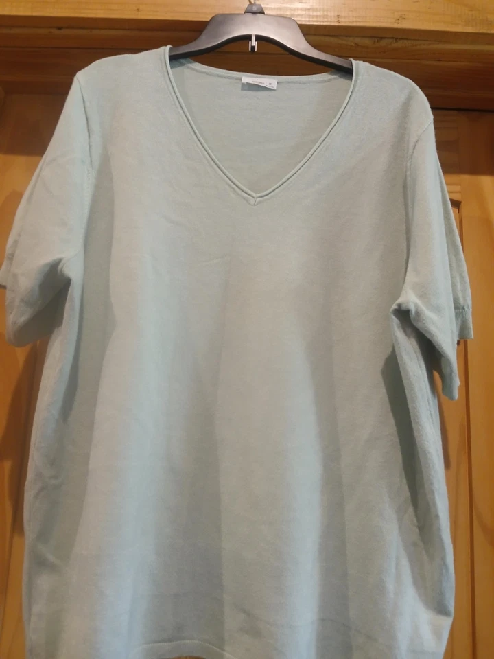 Camisa manga corta verde pálido Milano talla 2x Muy Suave Foto 2 de 4