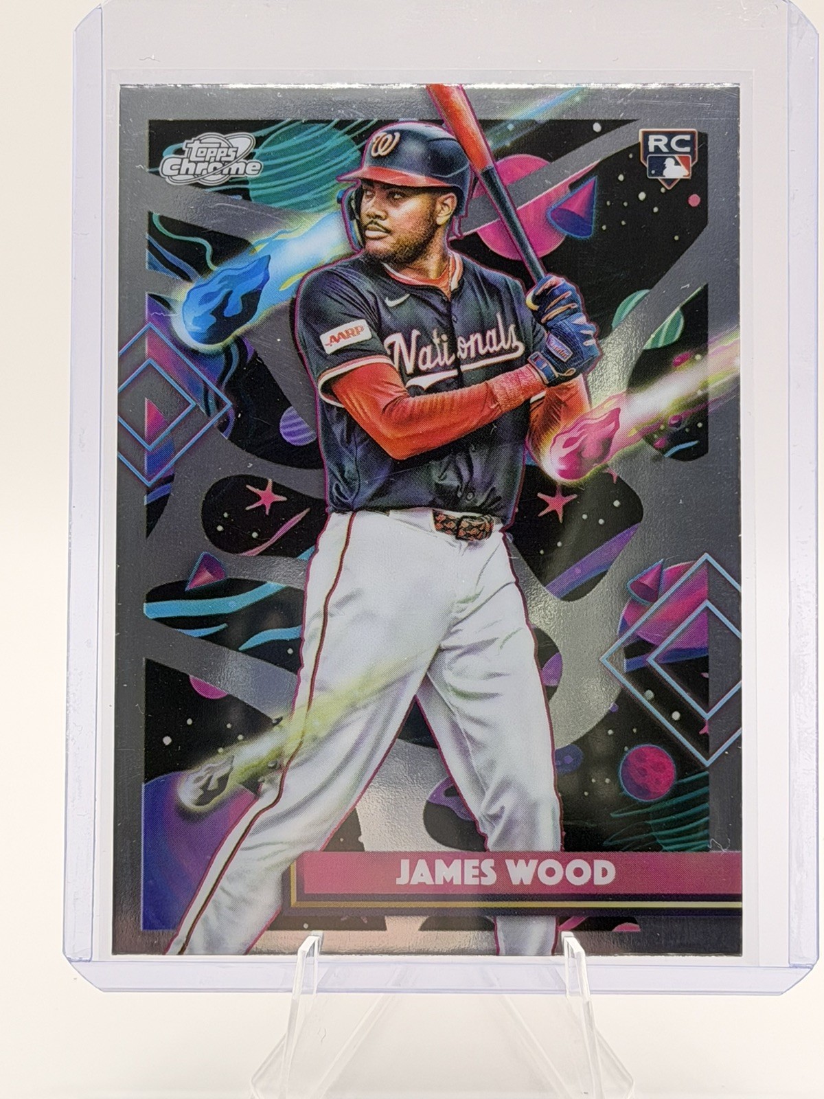 James Wood 2025 Topps Cosmic Chrome Rookie #1 Washington Nationals