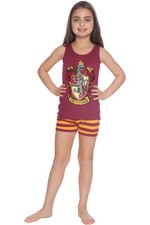 HARRY POTTER Gryffindor House Crest Tank Short Pajama 2pc Set Gryffindor, 14 