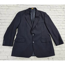 Brooks Brothers Brooksease Blazer MENS 43R Navy Blue Wool Blend Sport Coat
