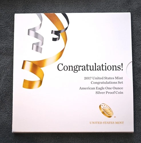 2017 s Proof Silver Eagle Congratulations Set-No Reserve