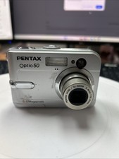 Pentax Optio 50 5MP Digital Camera Compact - Tested - Defect  Read 