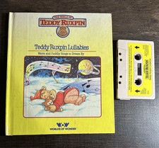 VINTAGE TEDDY RUXPIN LULLABIES BOOK AND TAPE 1985 WORLDS OF WONDER