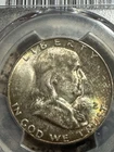 1952-s Franklin Half Dollar, Nice Toning, PCGS MS66, Free shipping