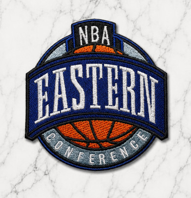 EASTERN CONFERNCE NBA EMBROIDERED IRON ON PATCH 3''X3'' FREE SHIPPING