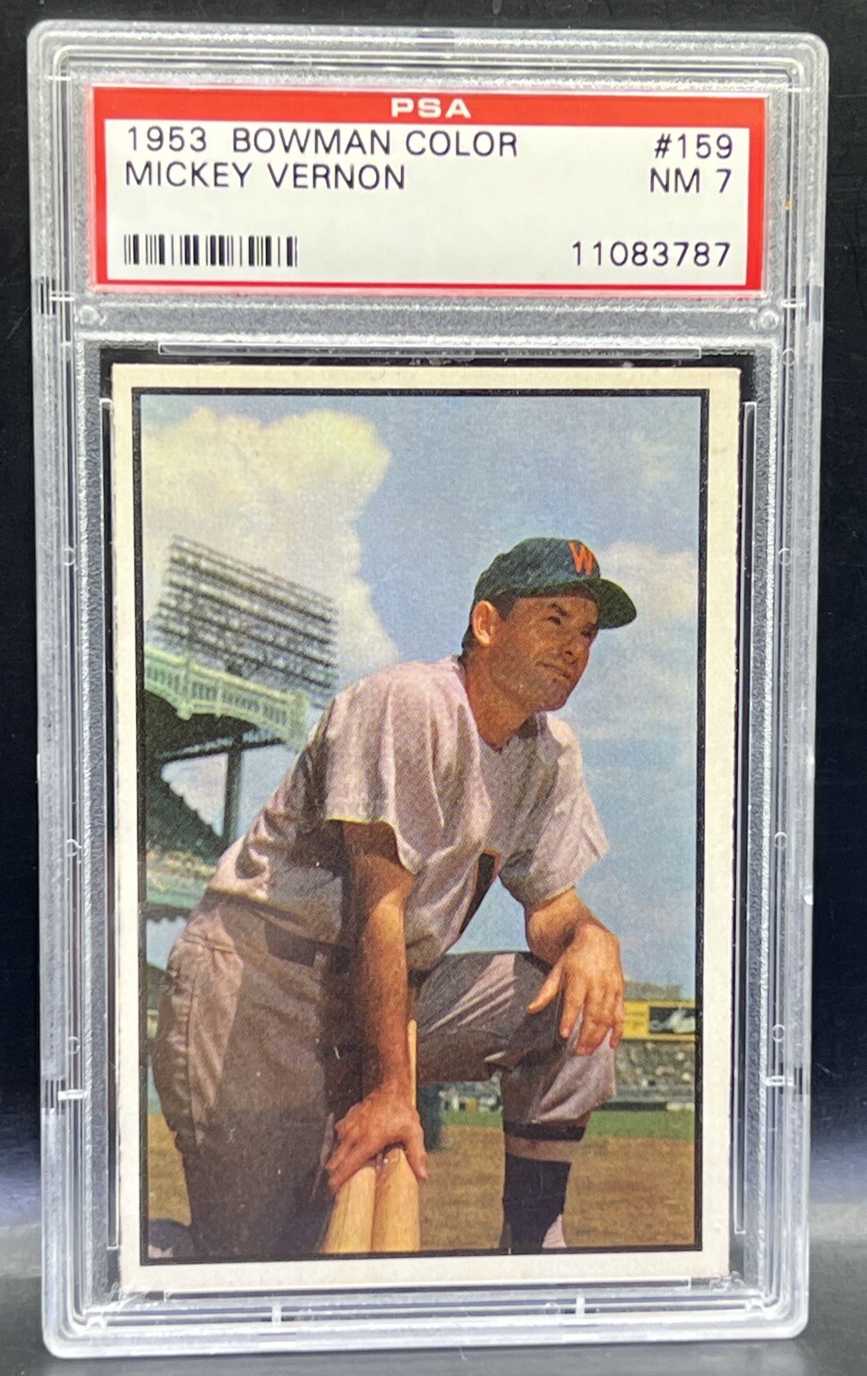 1953 Bowman Color Mickey Vernon Washington Senators PSA 7 Near Mint #159    cc23