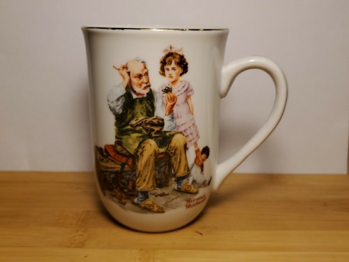 Vintage 1982 Norman Rockwell Museum, Set 4 Cup mug - Picture 10 of 11