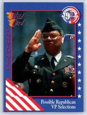 1992 Wild Card Decision '92 Possible Republican Colin Powell #52