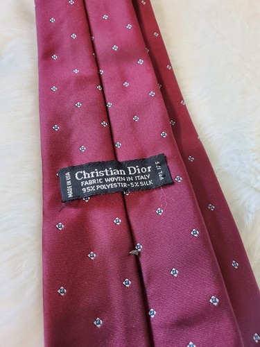 Vintage Menge 8 Krawatten Krawatten ""Christian Dior, Van Heusen, Manhattan usw. - Bild 10 von 22