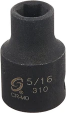 Sunex 310 5/16" 3/8" Drive 6 Point Shallow Impact Socket Standard Tools 6pt SAE