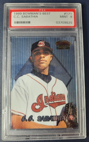 1999 Bowman's Best C.C. Sabathia #171 PSA 9 RC Cleveland Indians HOF Yankees