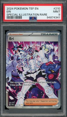 2024 PSA 9 Pokemon Temporal Forces Eri FA Special Illustration