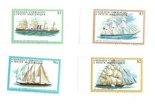 Grenadines 2001 - Ships Boats - Set of 4 Stamps - Scott #2322-25 - MNH