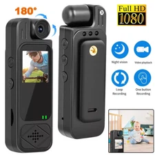 20 Hour 1080P Camcorder Mini Police Body Camera HD 180° Video DVR IR Night Cam